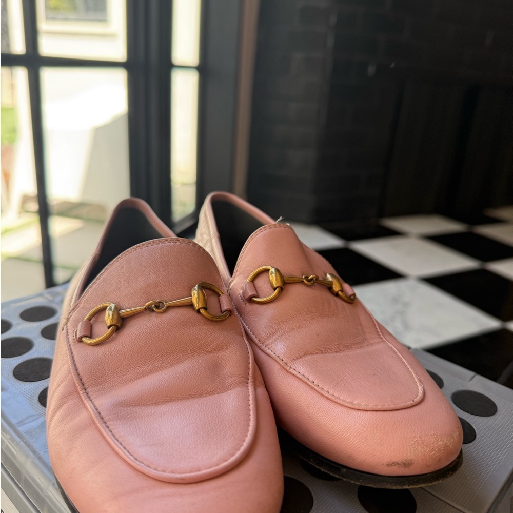 Gucci Brixton Loafers in‎ Pink